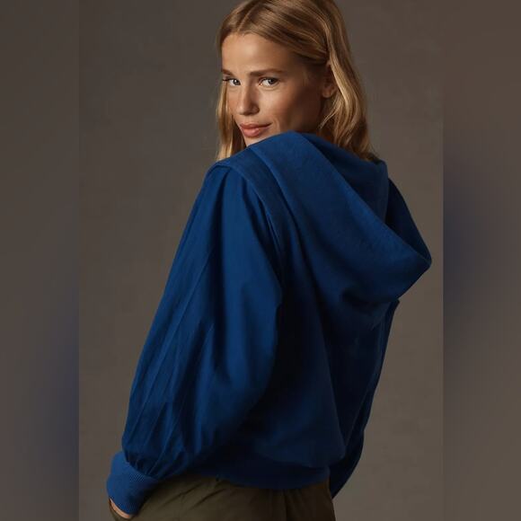 NWT Anthropologie Pilcro Fabric Mix Hoodie Size Small - Picture 4 of 11